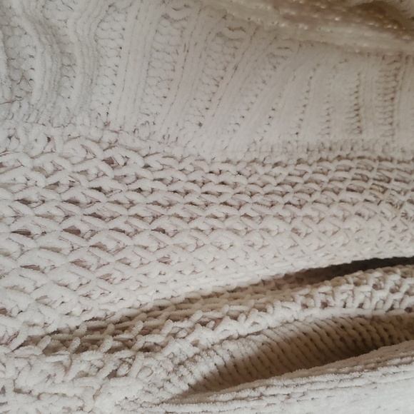 Simply Noelle Winter White Knit Hooded Wrap Around Sz XL Sweater Cardigan - Picture 3 of 11